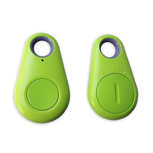 Mingus Bluetooth Wireless Anti Lost Tracking Tags Alarm Patch Key, Intelligent Finder Anti Lost Alarm with Remote Control Camera Shutter for Android & IOS, Suit for Keys, Car and Pet - Green