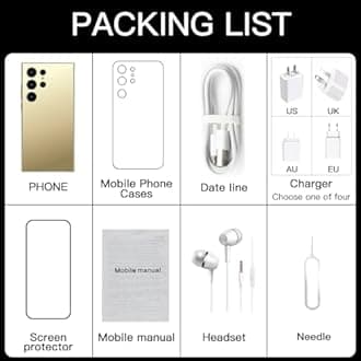 viqee S24 Ultra Unlocked Phone 5G Cell Phone,Smartphone with Tool Pen, Android 14.0 Cell Phone 6GB+256GB Dual SIM Dual Standby,Fast Charging and OTG (Blue)