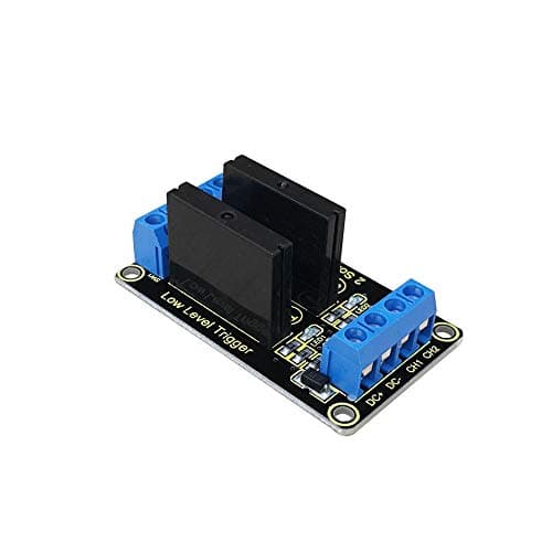 KEYESTUDIO 5V 2 Channel Solid State Relay Module 240V AC for Arduino U&O, Mega 2560, Nano, Raspberry Pi