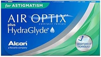 Air Optix Plus Hydraglyde for Astigmatism (Toric) Monthly Reusable Contact Lenses - Pack of 3 (BC 8.7mm, -5.25 Diopters, Cyl -0.75, Axis 90) From Alcon