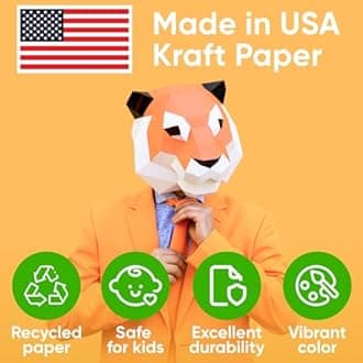 24" x 1200" (100 ft) White Kraft Paper (Case of 9 Rolls), 45 lbs Thickness, Made in USA Kraft Paper for School, Arts & Crafts, Gift Wrapping, Packing for Moving