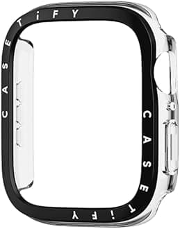 CASETiFY Clear Watch Case - Compatible with Apple Watch Series 7-9 - 45mm - Clear Black