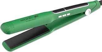 Ikonic 2 In 1 Straight And Curl Wide Hair Straightener - Green