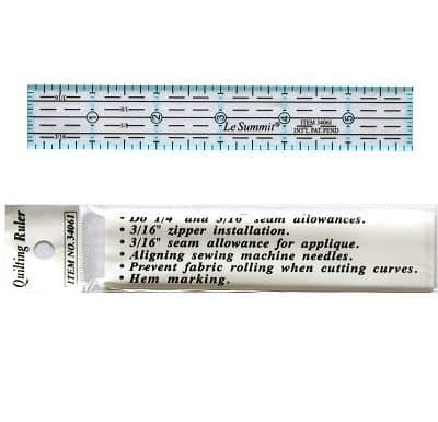 Patchwork & Quilting Ruler 6 inch x 1 inch (Same Size as Omnigrid)