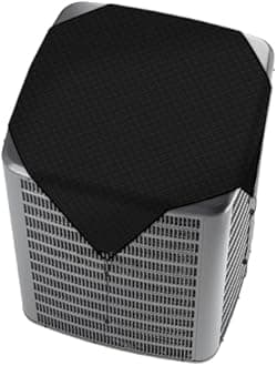 Windscreen4less 36"x36" A/C Unit Cover Winter Waterproof Air Conditioner Compressor Condenser Cover with Bungee Cords for Outside