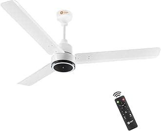 1200 mm Zeno BLDC | BLDC energy saving ceiling fan with Remote |BEE 5-star rated | Saves up to 50% on electricity bills | 3-year warranty by Orient | White, pack of 1