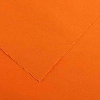 Canson Iris Vivaldi A4 185 GSM Smooth Colour Paper - Orange (Pack of 50 Sheets)