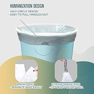 8 gallon drawstring trash bags 120pcs