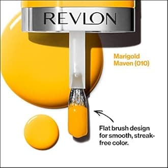 REVLON Ultra HD Snap Nail Polish, Glossy Nail Color, 100% Vegan Formula, Perfect for Spooky Halloween Nails, No Base and Top Coat Needed, 010 Marigold Maven, 0.27 Fl Oz (Pack of 2)
