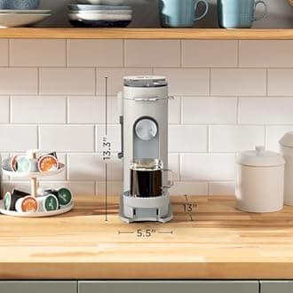 Ninja Pod & Grounds Specialty Single Reserve Coffee Maker, K-Cup Capsules, Beer Grinded, Compact Design, Built-in Milk Frother, 6-Ounce Tank, 64-Ounce Cup,