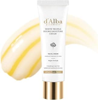 d'Alba White Truffle Double Moisture Cream, 2.0 fl oz (60 ml), Moisturizing Cream, Face Serum, Night Cream