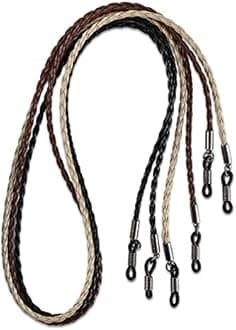 Avitron HANGIT, Elegant Eyeglass, Sunglass Strap-Chain- Retainer Braided, Sports Band, 3 Pack - PU Leather For Men Women By HANGIT (beige black brown)
