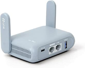 GL.iNet GL-MT3000 (Beryl AX) Portable Wifi Router for Travel & Home, Wireless Access Point, Pocket Wifi 6 Abroad, Secure Vpn Router, Dual Band, Mobile Wireless Routers for Modem, 1 x 2.5Gbp WAN Port