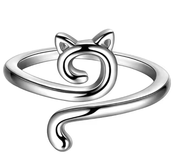 Crochet Now Adjustable Loop Ring, Knitting Ring for Faster Knitting and Holding Tension (Cat)