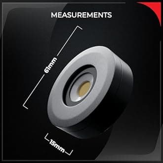 Nortek Platina+ 5W COB LED Surface Spotlight | Focus Light for Ceiling, Mirror, Bathroom & Wall Decor | IP66 Waterproof Anti-Glare Light for Balcony, Staircase & Indoor Use | Cool White – Pack of 4