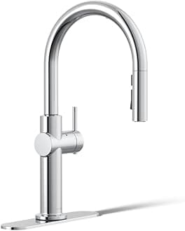 Kohler K-22974-WB-CP Crue Kitchen Sink Faucet, Polished Chrome