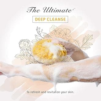 Spongentle Ultra Soft Body Sponge, for Bath and Shower, Multiple Textures for Gentle Cleansing and Deep Exfoliation, Generous and Rich Lather, for All Ages (Body Sponge Ultra Soft (3 Pieces))