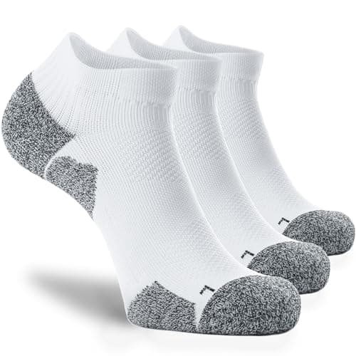 CWVLC Unisex Cushioned Compression Athletic Ankle Socks Multipack