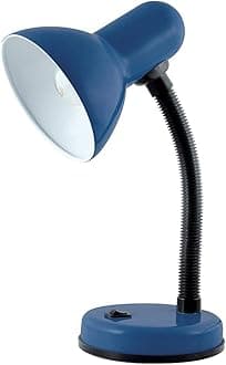 HOMELIFE 35w 'Classic' Flexi Desk Lamp with Versatile Flexible Neck - Integral On/Off Switch - Approx. 34cm Height - L958NB - Midnight Blue