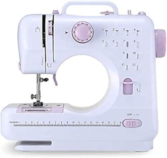 Sewing Machine Household Sewing Machine for Beginners Multi-Function 505A Mini Sewing Machines with Built-in 12 Floral Stitches Hand-held Tailor Machine for Fabric Pets Children's Cloth