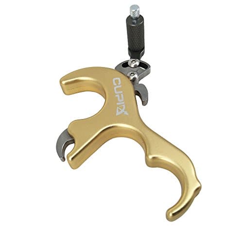 Archery Release Thumb Trigger 3 Finger Compound Bow Release Aid Shooting Tool Thumb Release Aid Trigger for Hunting Shooting