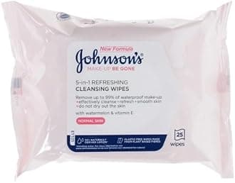 Johnson's Face Care Makeup Be Gone Refreshing Wipes - Pack of 25