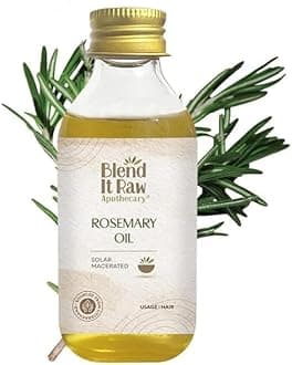 Blend It Raw Apothecary Rosemary Hair Oil with Jojoba Oil & Vitamin E | Big Bottle, 200ml