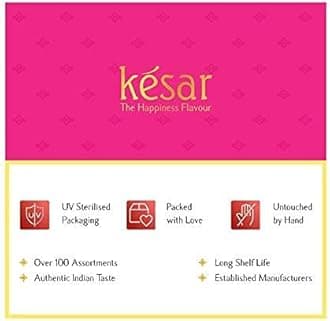 Dessert Drama by Kesar Sweets | Rose Petal Ladoo - Almonds and Rose laddu balls - 300gm | Traditional Indian Mithai | Gulab Laddoo| Fresh Box pack | Dry Fuits/Nuts Meetha