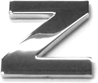 Chrome Letters Digits Numbers Signs Self Adhesive 3D Emblem Decal Badge Sticker for Car Van Home Decor - Letter Z