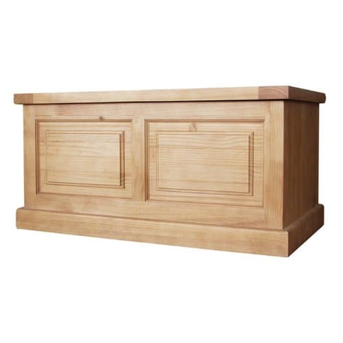 Chunky Solid Pine Blanket Box - Furniture