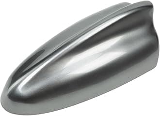 Possbay Car Antenna Shark Fin Antenna AM FM Radio Signal Aerial Adhesive Tape Base Super Functional Gray