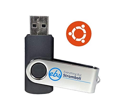Everything But Stromboli (TM) 16GB USB 2.0 Linux Bootable Live Flash Drive - Includes Ubuntu 18.04 LTS "Bionic Beaver" Operating System OS, Install Program, and Instruction Manual