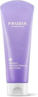 Blueberry Hydrating Gel-to-Foam Facial Cleanser (4.9 oz) – Gentle Daily Korean Facial Wash w/Blueberry Extract & Dust Zero Complex | Hydrating Korean Face Cleansing Foam for Dry Skin