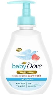 Rich Moisture Hair to Toe Baby Wash 200 ml, No Tears Body Wash for Baby's Soft Skin - Hypoallergenic, No Sulphates, No Parabens