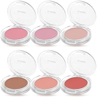 6 Colors Blush Stick,Solid Cream Blush,Multi-Use Blush Stick for Cheeks,Lips and Eye,High Pigmented Blush Makeup Stick Set D