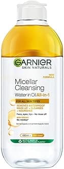 Oil-infused Micellar Cleansing Water | Make-Up Remover & Cleanser for waterproof & smudge-proof makeup | Suitable for all skin types | Just Pour, Press & Swipe | 400ml