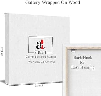 PAINTINGMANTRA Bird and Butterfly Canvas Painting for Living Room, Home Decor Wall Hangings for Interior Decoration (Set of 1, Size - 22x22 Inch), Red