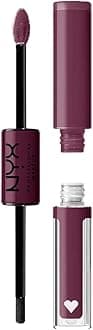 NYX PROFESSIONAL MAKEUP Shine Loud, Long-Lasting Liquid Lipstick with Clear Lip Gloss - Make It Work (Cool-Toned Plum)