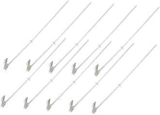 Yardenfun Car Window Flagpoles Car Flag Holder 10Pcs Plastic Clip-On Flag Frames for Vehicle Window Quick Installation Easy to Use Holiday Decor