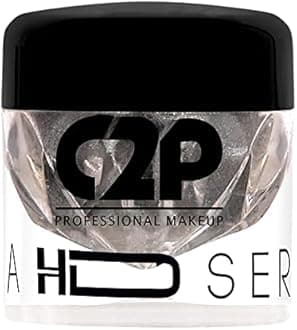 C2P Pro Eyeshadow Pigment for Eye Makeup - 2g | Long-Lasting and Highly Pigmented Loose Precious Pigments with Metallic Effect | Cosmetics For Women and Girls,Gangster 75, 2 grams