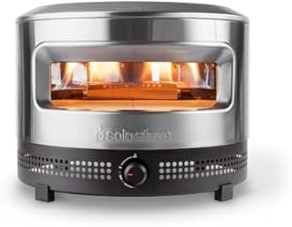 Solo Stove Pi Prime Pizza Oven Outdoor | Propane fueled, Powerful Demi-Dome Heating, Easy Bake Oven for Crispy Crust in 90 Sec, Cordierite Pizza Stone, Panoramic Opening