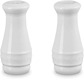 Le Creuset, Salt and Pepper Shaker Set of 2 - White