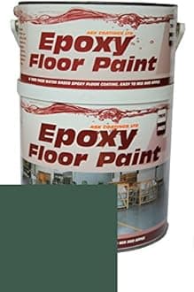 Epoxy Resin Floor Paint by Ask Coatings. for Garage, Industrial and Domestic. 2.5L (Green)