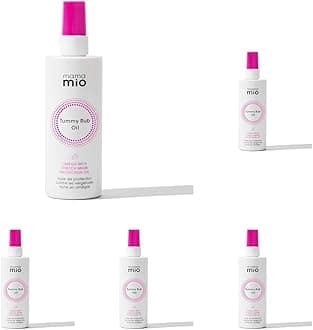 Tummy Rub Oil 120 ml | Pregnancy Stretch Mark Protection Oil 120 ml | 99 Percent Natural Origin | Formulated for Dry Bumps (Pack of 5)