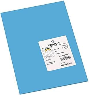 Canson Iris Vivaldi A4 185 GSM Smooth Colour Paper - Primary Blue (Pack of 50 Sheets)
