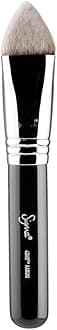 Sigma 4DHD Kabuki Brush with 4 Sides - Professional 4DHD Angled Concealer Brush for Detailed Concealer Blending - Cover and Conceal Under Eyes, Scars and Smaller Areas of the Face - Black