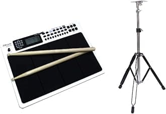 Rockstar Pad 20 Pro Advanced, 29 Buttons with 147 Indian Percussions, 8 Pad, White colour With Stand