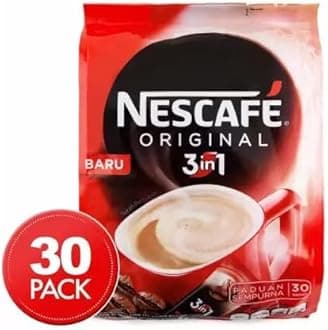 3 In 1 Original Soluble Coffee Instant Coffee 30 Sachets Bag 525 Gram-Packet
