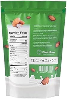 NULLIAV | Instant: High Protein Almond Milk Powder (Original + Pea Protein) - No Sugar Added & Naturally Sweetened with Stevia & Prebiotic Fiber - The Dairy-Free Muscle Recovery & Satiety Blend (15.5 Oz)
