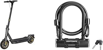 Ninebot MAX G2 Electric KickScooter Bundle with Kryptonite Bike U-Lock